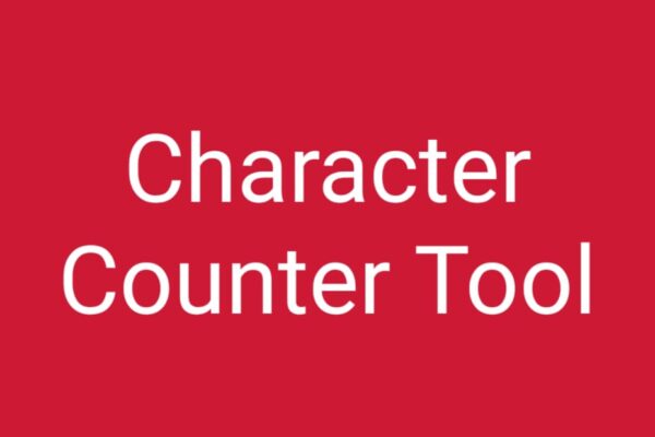 Character Counter Tool