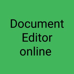 Document Editor online
