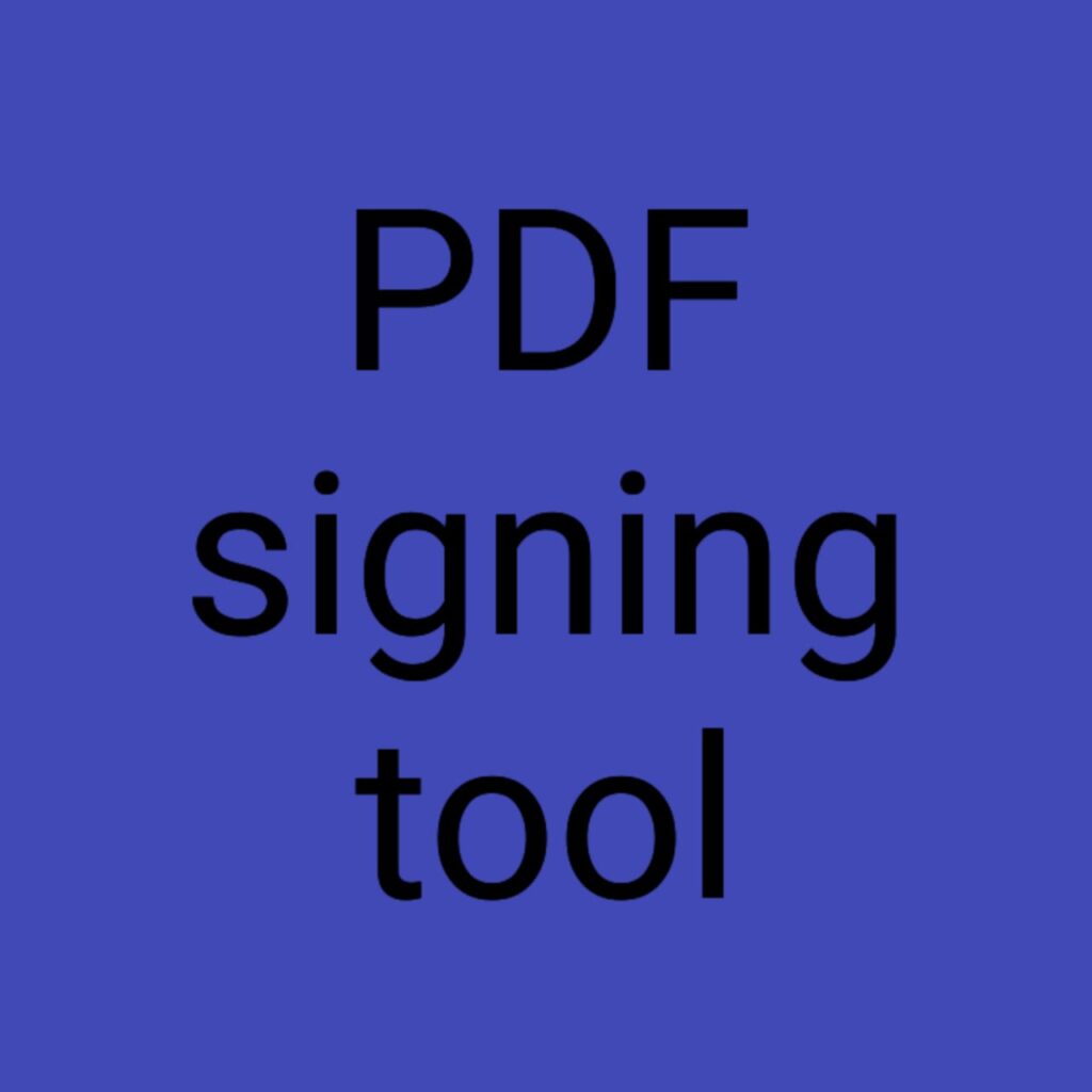 PDF Signing Tool