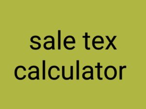 sales tax calculator